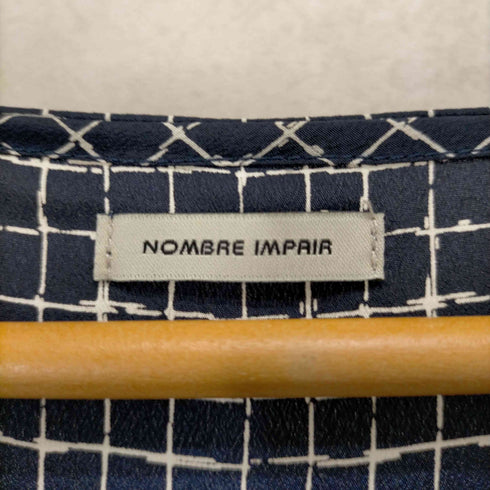 ノンブルアンペール NOMBRE IMPAIR チェック切替コットンポリチュニック レディース FREE