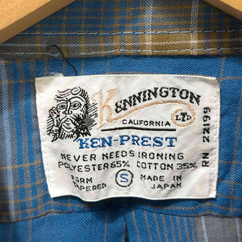 - kennington ボタンダウンチェックシャツ メンズ JPN:S