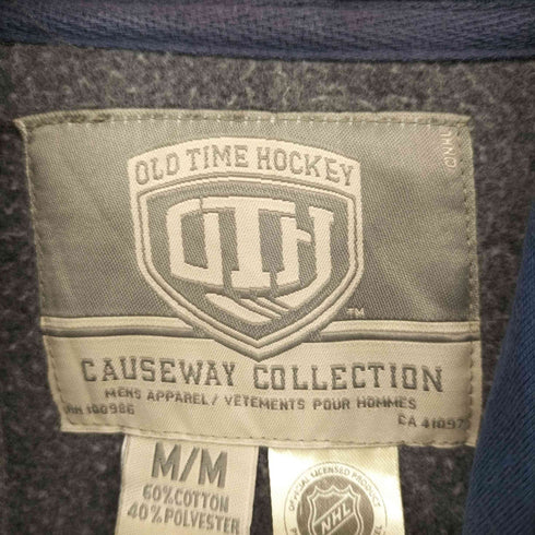 OLD TIME HOCKEY ワッペン 刺繍 ジップアップ パーカー メンズ import:M