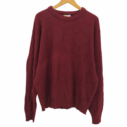 ロンドンフォグ LONDON FOG 70S USA製 アクリル デザインニット メンズ import:XL