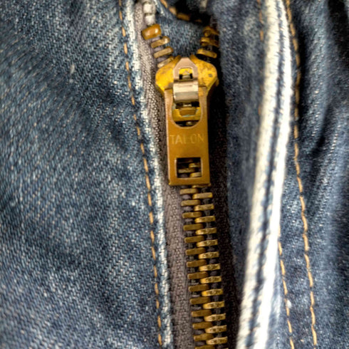 ビッグジョン BIG JOHN TALON ZIP BIG-WASHING ストレートデニムパンツ メンズ US:32-33