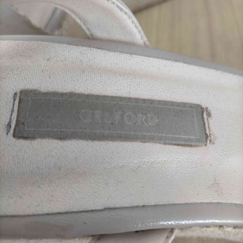 セルフォード CELFORD ロゴバックルウエッジソール レディース JPN:38
