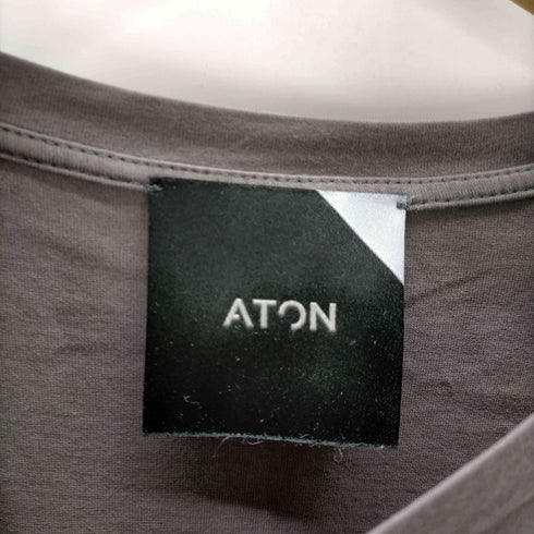 エイトン ATON ストレッチ ロングスリーブ ワンピース レディース JPN:2