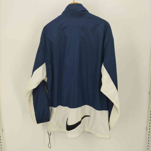 ナイキ NIKE 90S 銀タグ センターロゴ ジップアップ ナイロン ジャケット メンズ import:L