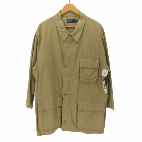 ポロバイラルフローレン Polo by RALPH LAUREN 比翼 ナイロン混 ハンティングジャケット メンズ LL