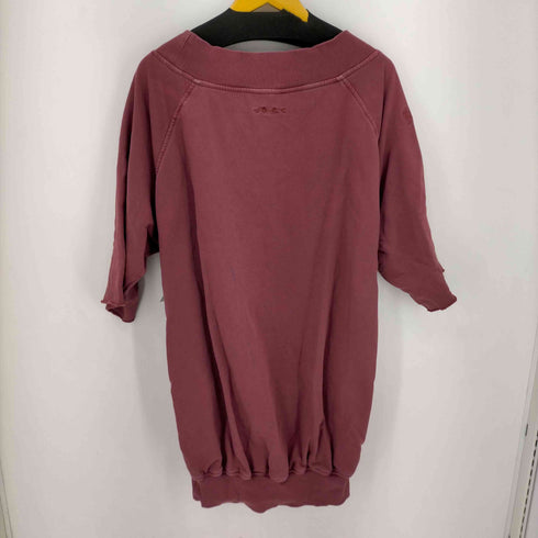 ディーゼル DIESEL D-AKUOKET-RIB-B1 ガーメントダイ半袖スウェットワンピース レディース import:XS