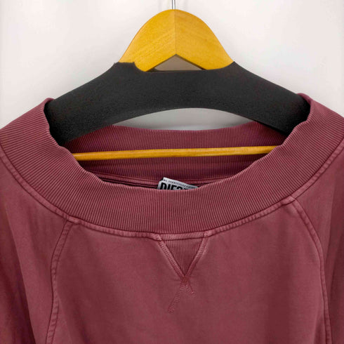 ディーゼル DIESEL D-AKUOKET-RIB-B1 ガーメントダイ半袖スウェットワンピース レディース import:XS