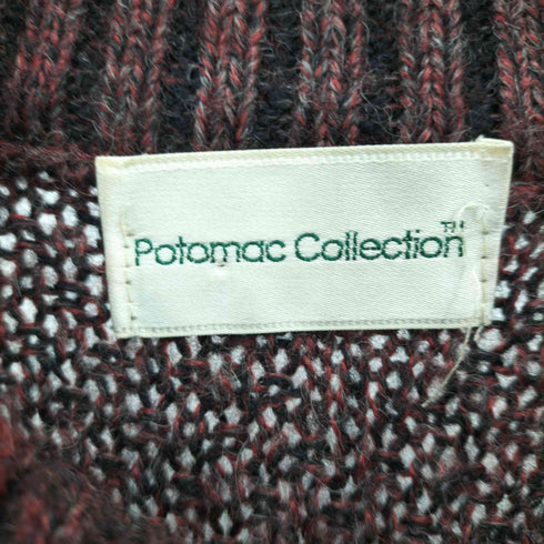 Potomac Collection イタリア製 ウール アルパカ 混紡 アクリル デザインニット メンズ import:M