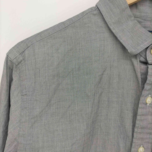 ポロラルフローレン POLO RALPH LAUREN SLIM FIT 裾 ポニー刺繍 L/S シャツ メンズ 16 1/2