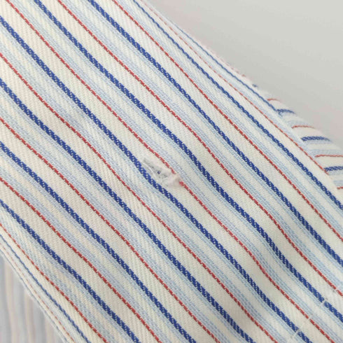 ブルックスブラザーズ BROOKS BROTHERS MILANO ホリゾンタルカラー ストライプ シャツ メンズ 14 1/2-31