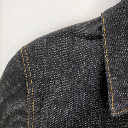 アポロ APOLLO 日本製 1977's 1st type ライオン刺繍 プリーツ デニムジャケット メンズ JPN:S