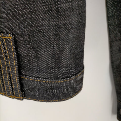 アポロ APOLLO 日本製 1977's 1st type ライオン刺繍 プリーツ デニムジャケット メンズ JPN:S