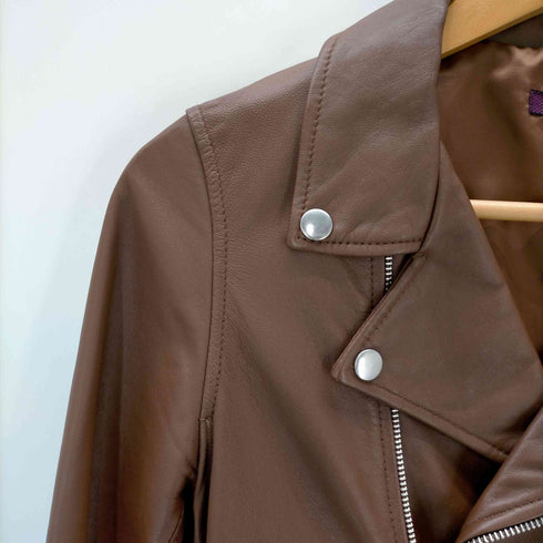 アーバンリサーチ URBAN RESEARCH 羊革 ダブルライダースジャケット レディース import:S