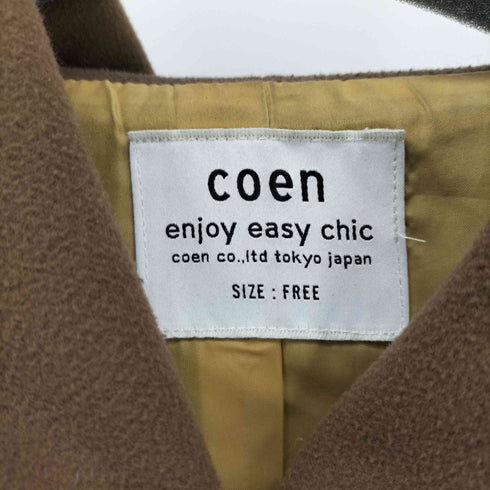 コーエン coen ボリュームフーデットショートコート レディース FREE