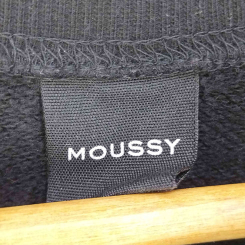 マウジー moussy ロゴ刺繍 ビックシルエットスウェット レディース FREE