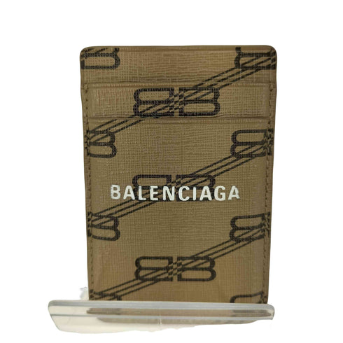 バレンシアガ BALENCIAGA 23AW カードケース マグネット式 スマホポケット カードホルダー モノグラム柄 メンズ