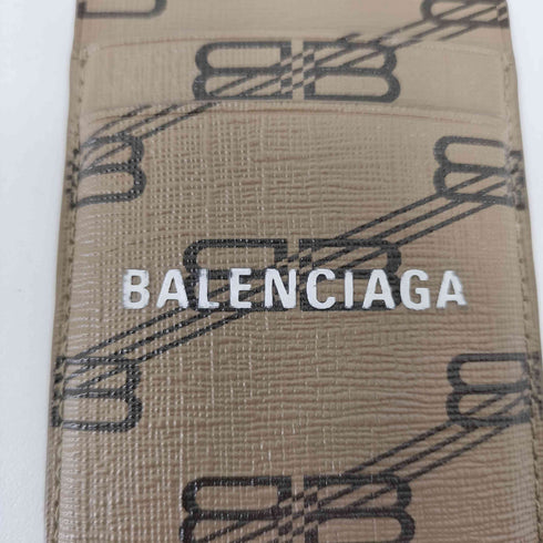 バレンシアガ BALENCIAGA 23AW カードケース マグネット式 スマホポケット カードホルダー モノグラム柄 メンズ