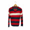 バーバリーブラックレーベル BURBERRY BLACK LABEL フロントロゴ ボーダーウールナイロンニット メンズ JPN:2