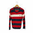バーバリーブラックレーベル BURBERRY BLACK LABEL フロントロゴ ボーダーウールナイロンニット メンズ JPN:2