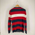 バーバリーブラックレーベル BURBERRY BLACK LABEL フロントロゴ ボーダーウールナイロンニット メンズ JPN:2