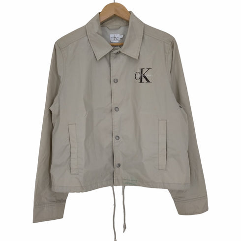 シーケーカルバンクライン ck Calvin Klein 香港製 ロゴプリント ナイロン コーチジャケット メンズ JPN:L