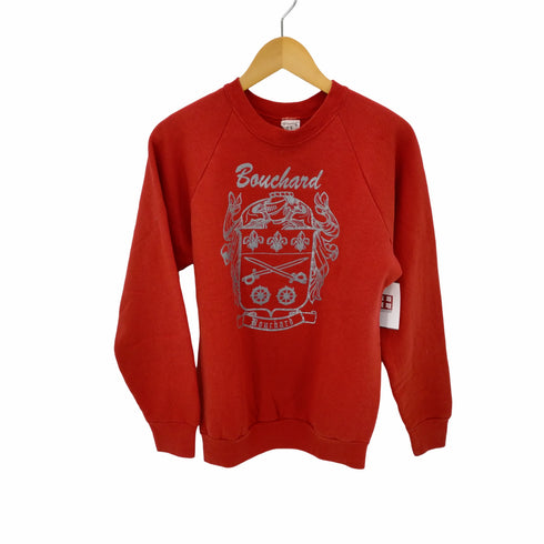 フルーツオブザルーム FRUIT OF THE LOOM 90S MADE IN USA フロントプリントラグランスウェット メンズ import:L