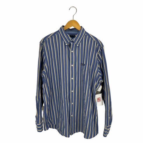 チャップス CHAPS EAZY CARE ストライプシャツ メンズ JPN:L