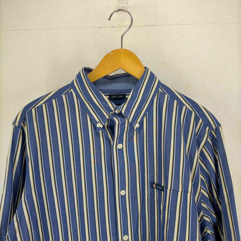 チャップス CHAPS EAZY CARE ストライプシャツ メンズ JPN:L