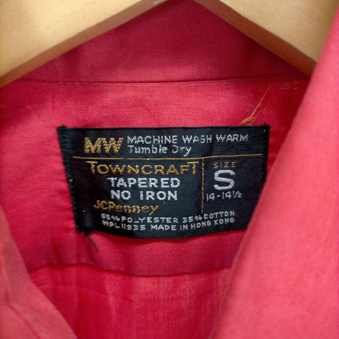 タウンクラフト TOWNCRAFT 70S TAPERED NO IRON 綿ポリシャツ メンズ JPN:S