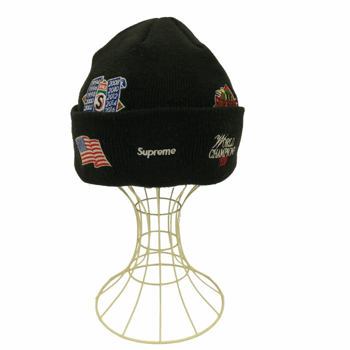 品多く シュプリーム SUPREME ロゴ刺繍 ニット帽 帽子 - www.cfch.org