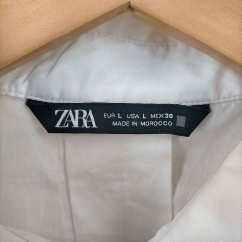 ザラ ZARA 比翼 ノーカラーシャツ レディース JPN:L