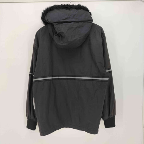 ジェイクルー J.CREW ナイロン ジップアップジャケット ファーフード メンズ import:M