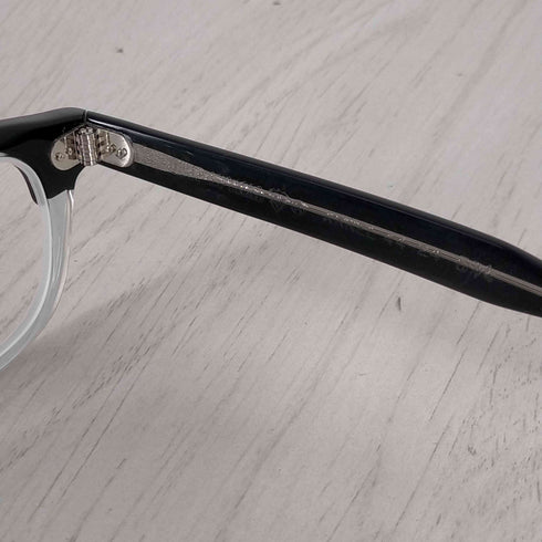 タートオプティカル TART OPTICAL ARNEL クリアフレーム眼鏡 Black C.B. メンズ 44-24 5 3/4