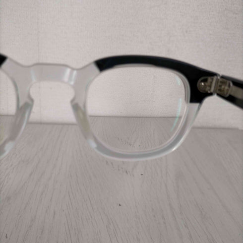 タートオプティカル TART OPTICAL ARNEL クリアフレーム眼鏡 Black C.B. メンズ 44-24 5 3/4
