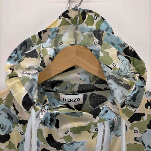 ケンゾー KENZO 20AW バラ カモフラ ジップドレス レディース 38