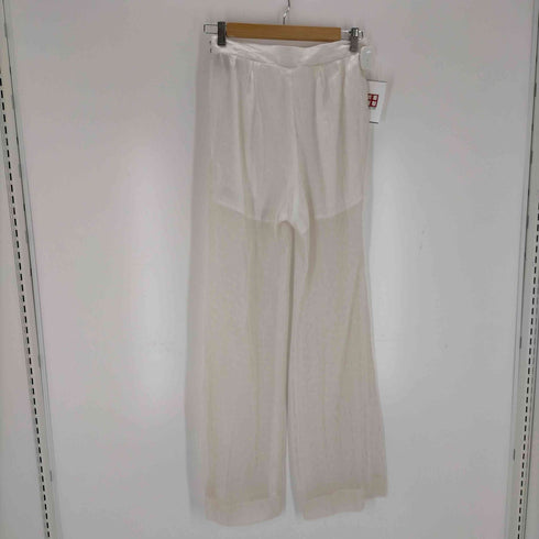 マメクロゴウチ Mame Kurogouchi 21SS Silk Nylon Floral Jacquard Sheer Trousers レディース 2