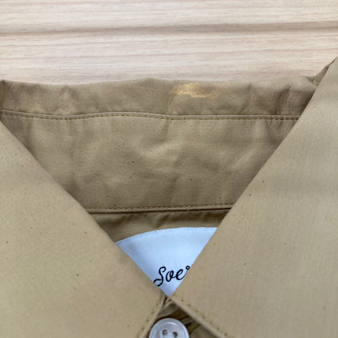 ソエルテ soerte Oversize roll up shirt オーバーサイズロールアップシャツ メンズ JPN:1