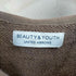 ビューティーアンドユースユナイテッドアローズ BEAUTY & YOUTH UNITED ARROWS URAKE RGLN OP スウェットラグランワンピース レディース