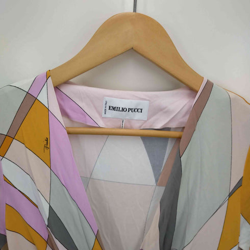 エミリオプッチ EMILIO PUCCI 総柄レーヨンワンピース レディース 34