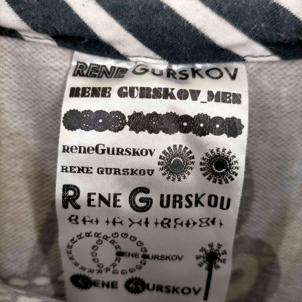 レネガルスコフ Rene Gurskov 総柄 Tシャツ メンズ import：S