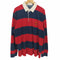 チャップスラルフローレン CHAPS RALPH LAUREN ロゴ刺繍 ボーダー L/S ラガー シャツ メンズ import:XXL