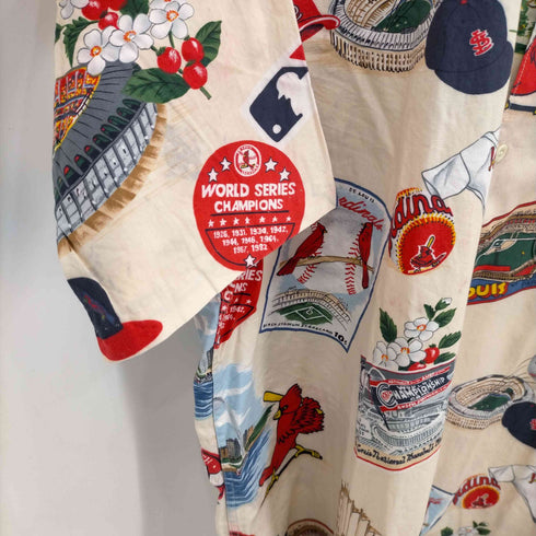 レインスプーナー Reyn Spooner 90s 総柄S/S MLB アロハシャツ メンズ JPN:XL