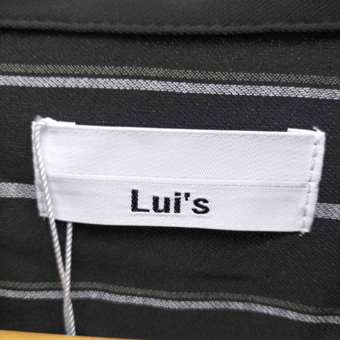 ルイス Luis ストライプ柄 レギュラーカラーポリシャツ メンズ JPN:L