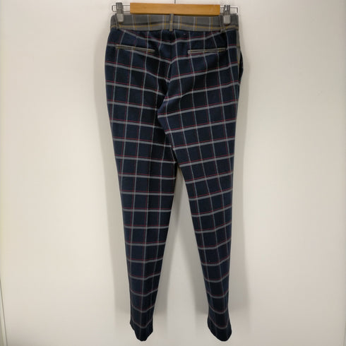 バンドオブアウトサイダーズ BAND OF OUTSIDERS チェック柄 レーヨン混 スラックスパンツ メンズ JPN:0