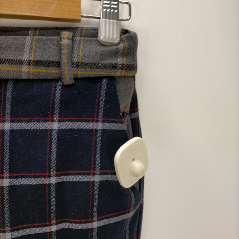 バンドオブアウトサイダーズ BAND OF OUTSIDERS チェック柄 レーヨン混 スラックスパンツ メンズ JPN:0