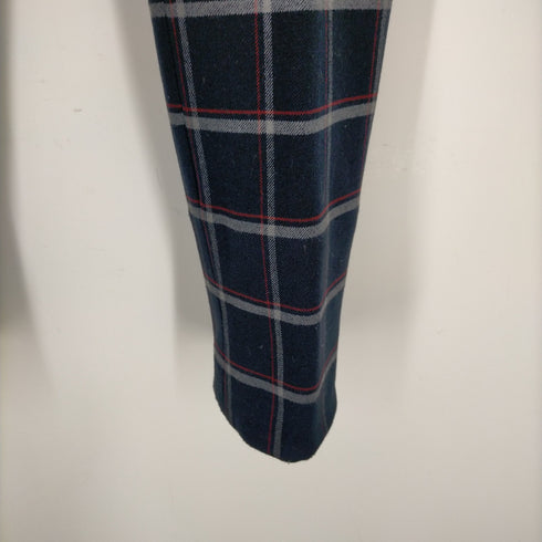 バンドオブアウトサイダーズ BAND OF OUTSIDERS チェック柄 レーヨン混 スラックスパンツ メンズ JPN:0
