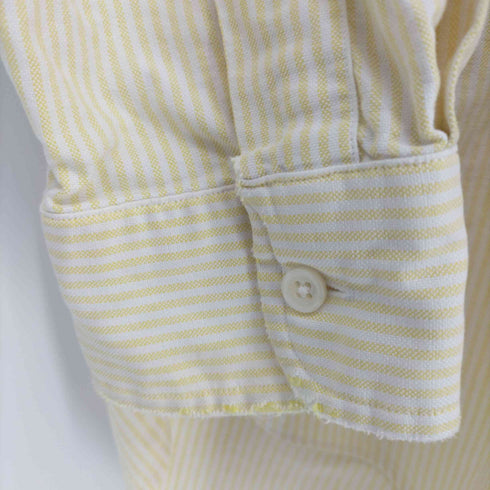 ラルフローレン RALPH LAUREN BIG SHIRT ポニー刺繍 ストライプ L/S ボタンダウンシャツ メンズ import:M