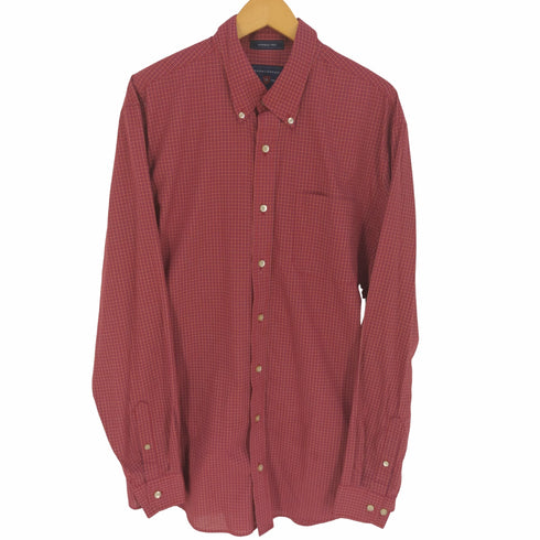 フルギ SADDLEBRED WRINKLE FREE BIG TALL ボタンダウンチェックシャツ メンズ import:L