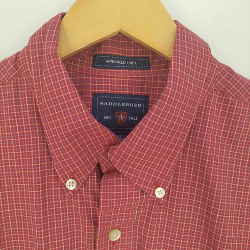 フルギ SADDLEBRED WRINKLE FREE BIG TALL ボタンダウンチェックシャツ メンズ import:L