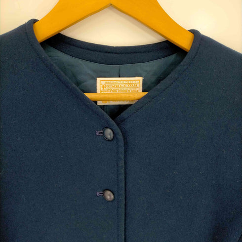 ペンドルトン PENDLETON ノーカラーショートジャケット レディース 12